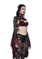 Gothic Fires Lace Shrug