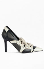 Women's Firestring Black Point-Toe Stiletto Pumps