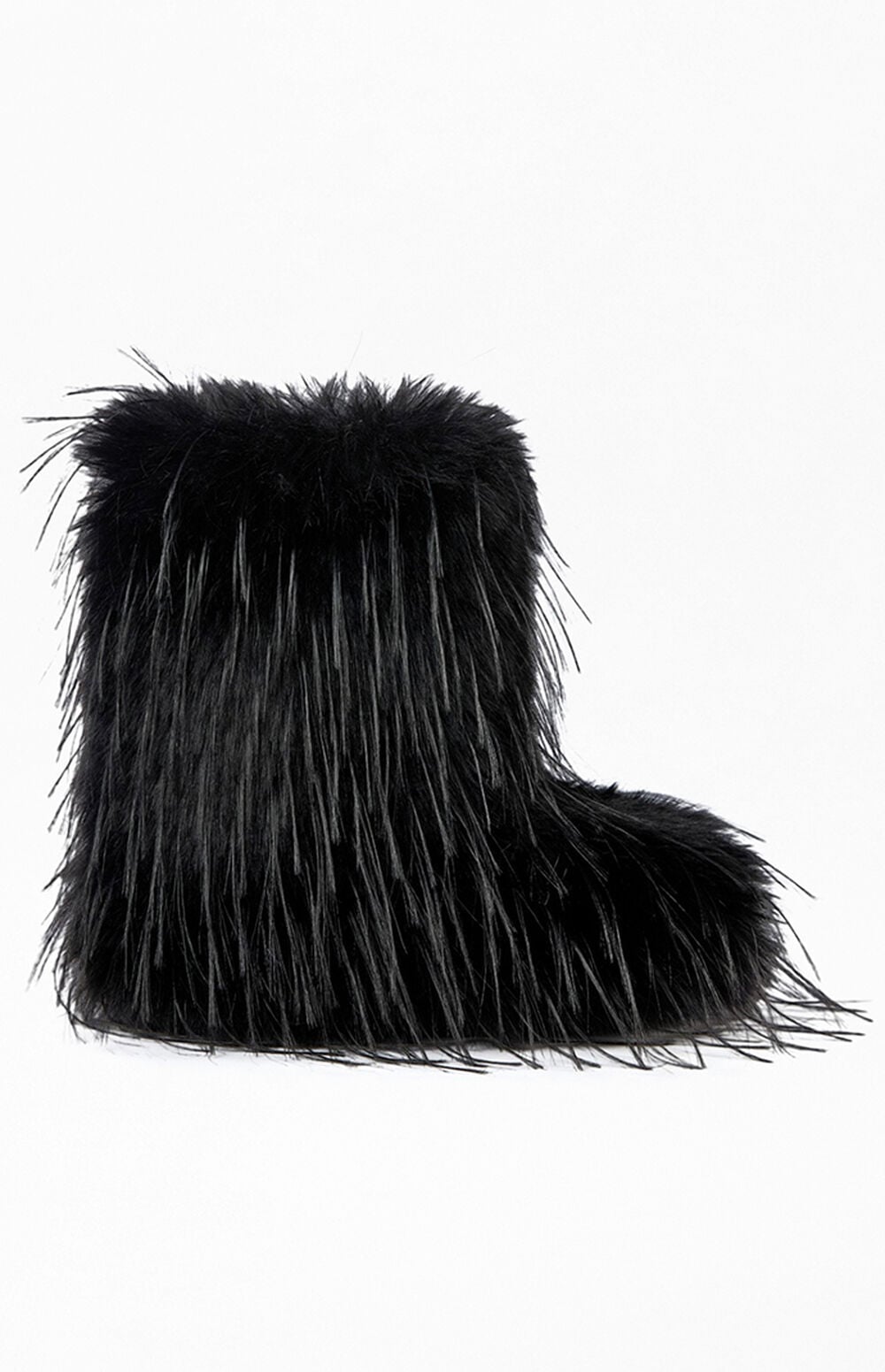 Women's Lenix Black Faux Fur Booties