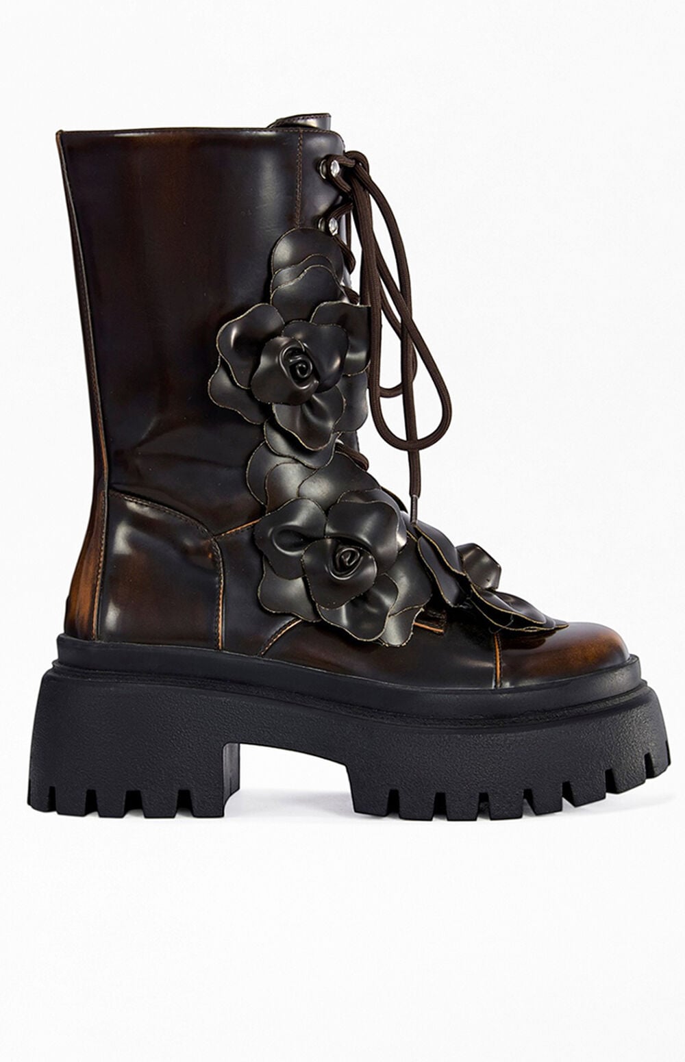 Women's Etra Espresso Flatform Booties
