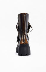 Women's Etra Espresso Flatform Booties