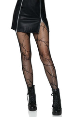 Cracked Fishnet Tights