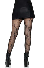 Cracked Fishnet Tights