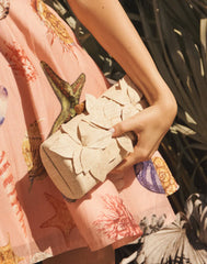 Pre-Order - Peridot Raffia Clutch