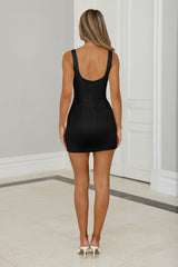 Midnight Spark Mini Dress Black