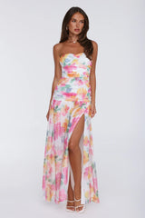 Pretty Much Perfect Strapless Maxi Dress Pink