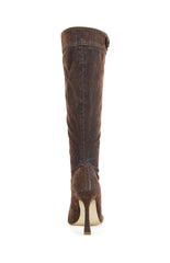 Women's Kazuki Burnt Orange Velvet Stiletto Boots