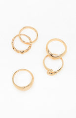 5 Pack Maddy Chunky Rings