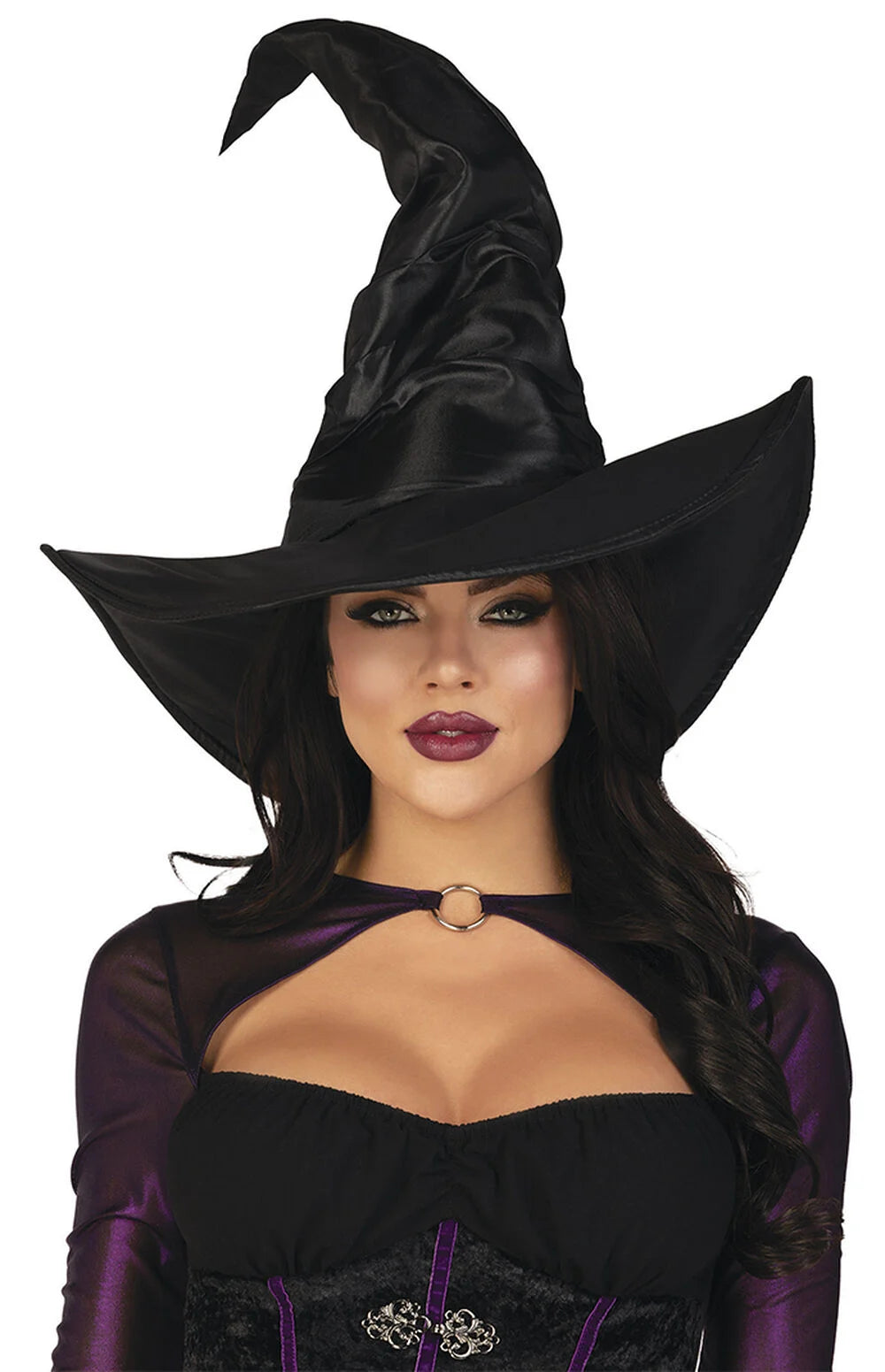 Costume Large Ruched Witch Hat