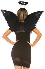 Feather Angel Wings & Halo Costume Kit