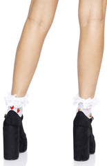 Strawberry Ruffle Ankle Socks