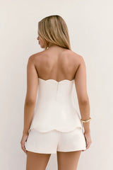 Dewdrop Dreams Shorts White