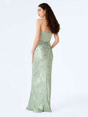 Amdra Jacquard Dress in Sage