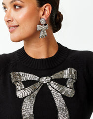 Glitzy Bow Earrings