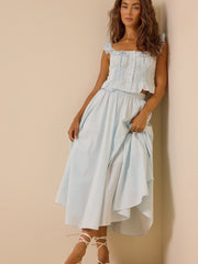 Matilda Stripe Button Front Tank