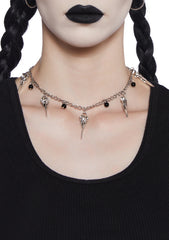 Sinister Skull Statement Necklace
