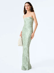 Amdra Jacquard Dress in Sage
