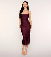 Slit Appeal Bodycon Midi Dress