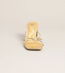 Fashion Fix Knotted Block Heel Mules