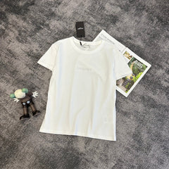 YSL SS26 Logo-Embossed T-Shirt Cotton 350819