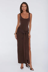 Maximum Style Maxi Dress Brown