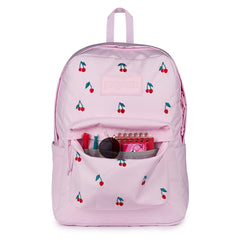 SuperBreak® Plus Backpack in Pink Ice Cherry Embroidery
