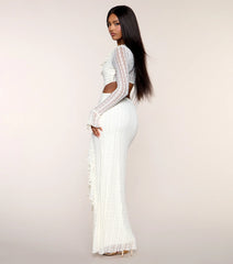 Caroline Lace Long Sleeve Formal Dress