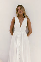 Chasing Daylight Maxi Dress White
