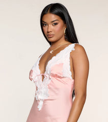 Kiss Me Quick Satin Mini Dress