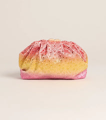 Pretty Glow Moment Ombre Satin Clutch