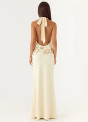 Sandrine Beaded Maxi Dress - Yellow