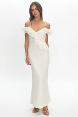 Nobleese Crochet Maxi Dress Ivory