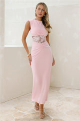 Spellbound By You Maxi Dress Pink
