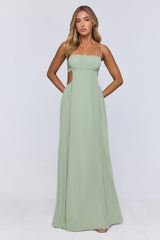 Polished Agenda Maxi Dress Sage