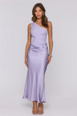 Starlit Darling Satin Maxi Dress Lilac