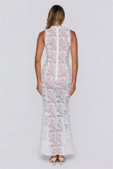 Love In Layers Lace Maxi Dress White