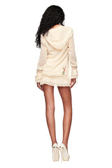 Diamond 2-In-1 Mini Dress - Cream