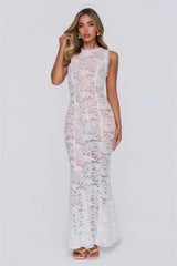 Love In Layers Lace Maxi Dress White