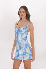 WATERCOLOR FLORAL DRESS
