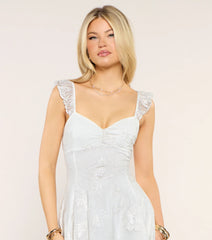 Pretty On Repeat Butterfly Lace Skater Dress