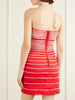 Muy Poetica cut-out embroidered linen mini dress