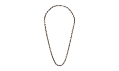 16 Paper Chain Necklace Silver CHRM1175