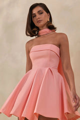 Bruna | Light Pink Chiffon Scarf