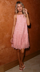 Yvette Mini Dress - Blush