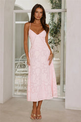 Tide Kissed Midi Dress Pink