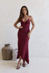 Moving Moments Maxi Dress Burgundy