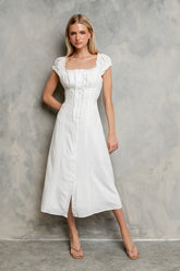 Brenda Button Up Midi Dress