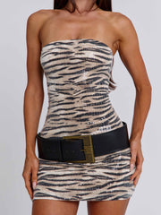 Lucy's POLIANA MINI DRESS ZEBRA