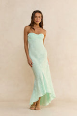 Summer Sorbet Strapless Midi Dress Mint