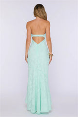 Delicate Days Strapless Maxi Dress Mint